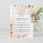 De herfst van de Florale Viering van de Foto van h Kaart (Staand voorkant)