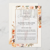 De herfst van de Florale Viering van de Foto van h Kaart (Voorkant / Achterkant)