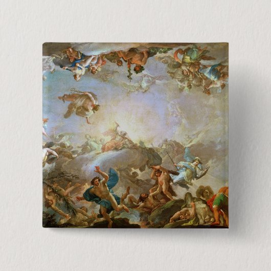 De Herfst van de Giants die Olympus beleefden, 176 Vierkante Button 5,1 Cm (Voorkant)