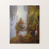 De herfst van de Hudson Legpuzzel (Verticaal)