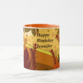 De herfst van de Mok van de Bossen verliet de Birt (Midden)