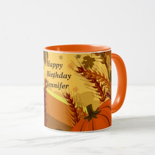 De herfst van de Mok van de Bossen verliet de Birt (Voorkant rechts)