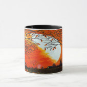 De herfst van de mok van de kunst "Verbrandende Bl (Midden)