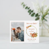 De Herfst van de Pumpkins van de Foto Autumn spare Aankondigingskaart (Staand voorkant)