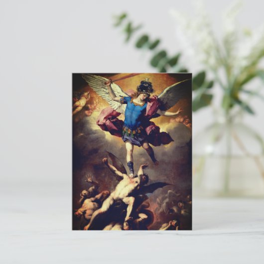 De Herfst van de Rebel Angels (Luca Giordano) Briefkaart (Staand voorkant)