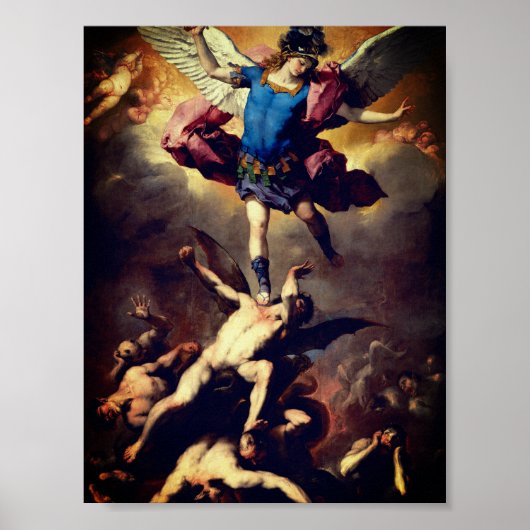 De Herfst van de Rebel Angels (Luca Giordano) Poster (Voorkant)