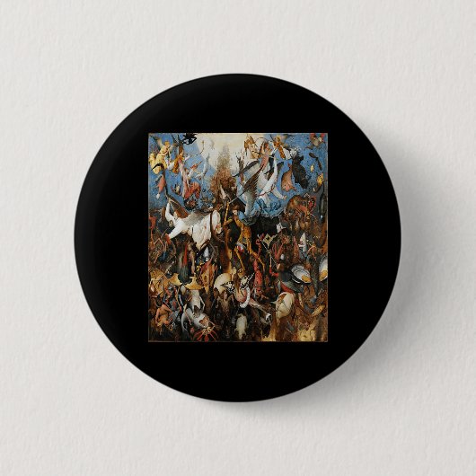 De Herfst van de Rebel Angels Ronde Button 5,7 Cm (Voorkant)