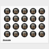 De Herfst van de Rebel Angels Ronde Sticker (Vel)