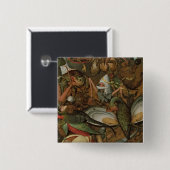 De Herfst van de RebellenAngels, 1562 Vierkante Button 5,1 Cm (Voorkant /achterkant)