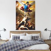 De Herfst van de RebellenAngels van Luca Giordano  Canvas Afdruk (Insitu (Slaapkamer))