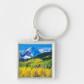 De herfst van de Rockies Sleutelhanger (Voorkant)