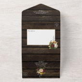 de herfst van de roemeense Herfst - het finale huw All In One Uitnodiging (Buitenkant)