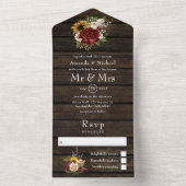 de herfst van de roemeense Herfst - het finale huw All In One Uitnodiging (Binnen)