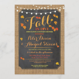 De Herfst van de Shower Party van de paar in de na Kaart