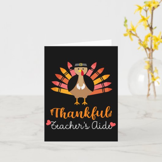 De Herfst van de Thanksgiving van de docent, bedan Kaart (Gele Bloem)