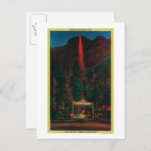 De Herfst van de Vuur van Gletier Point Briefkaart (Voorkant / Achterkant)