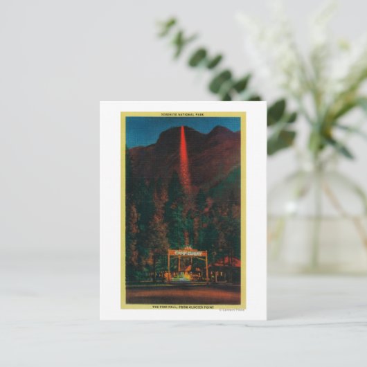 De Herfst van de Vuur van Gletier Point Briefkaart (Staand voorkant)