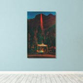 De Herfst van de Vuur van Gletier Point Canvas Afdruk (Insitu (Houten vloer))