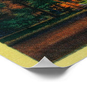 De Herfst van de Vuur van Gletier Point Poster (Hoek)