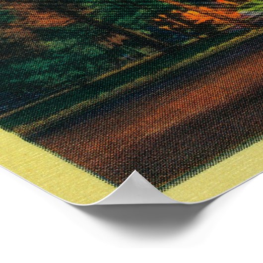 De Herfst van de Vuur van Gletier Point Poster (Hoek)