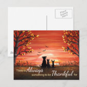 De herfst van de Zonnetijd altijd Thankful Briefkaart (Voorkant / Achterkant)