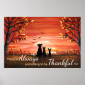 De herfst van de Zonnetijd altijd Thankful Poster (Voorkant)