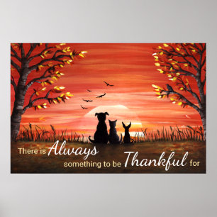 De herfst van de Zonnetijd altijd Thankful Poster