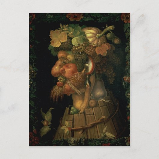 De herfst, van een reeks die vier afschilderen briefkaart (Voorkant)