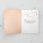 De herfst van Hay balen in Fog Birthday Card Kaart (Binnen)