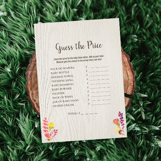 De herfst van het Bosdier raadt het prijsschotelsp Kaart