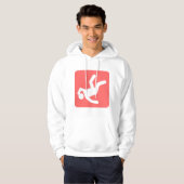 De Herfst van het Man - Tropisch roze Hoodie (Voorkant volledig)