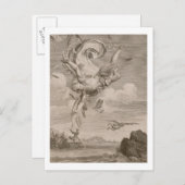 De Herfst van Icarus, 1731 (graving) Briefkaart (Voorkant / Achterkant)