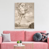 De Herfst van Icarus, 1731 (graving) Canvas Afdruk (Insitu (Woonkamer))