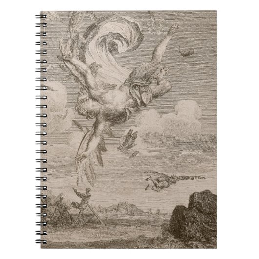 De Herfst van Icarus, 1731 (graving) Notitieboek (Voorkant)