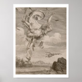 De Herfst van Icarus, 1731 (graving) Poster (Voorkant)