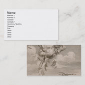 De Herfst van Icarus, 1731 (graving) Visitekaartje (Voorkant / Achterkant)