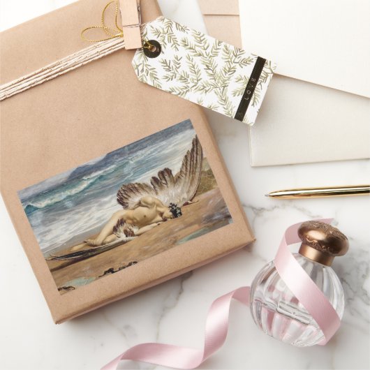 De Herfst van Icarus door Alexandre Cabanel Rechthoekige Sticker (Geschenken)