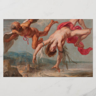 De Herfst van Icarus (door Jacob Peter Gowy) Briefpapier