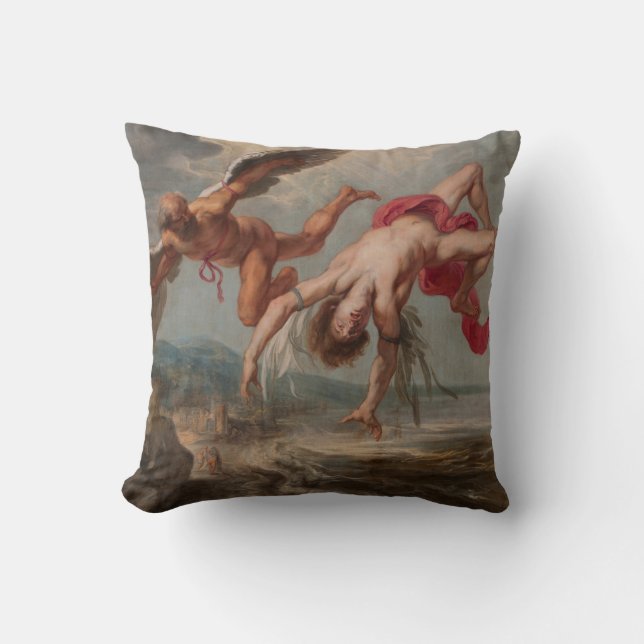 De Herfst van Icarus (door Jacob Peter Gowy) Kussen (Voorkant)