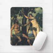 De Herfst van Man; Adam en Eva van Titiaan Muismat (Met muis)