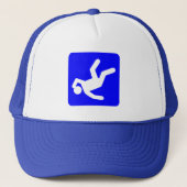 De Herfst van Man - Blauw Trucker Pet (Voorkant)