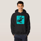 De Herfst van Man - Cyaan Hoodie (Voorkant volledig)