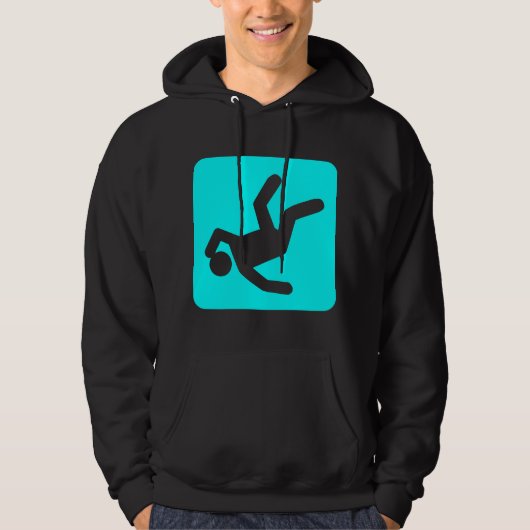 De Herfst van Man - Cyaan Hoodie (Voorkant)