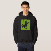De Herfst van Man - Martian Green Hoodie (Voorkant volledig)