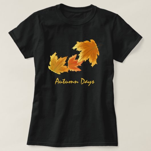 De herfst van Maple laat vallen T-shirt (Design voorkant)