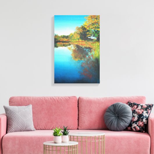 De Herfst van Michigan Canvas Afdruk (Insitu (Woonkamer))