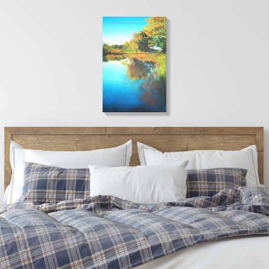 De Herfst van Michigan Canvas Afdruk (Insitu (Slaapkamer))