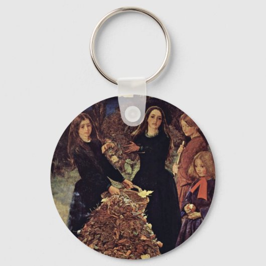 De herfst van Millais John Everett Sleutelhanger (Voorkant)