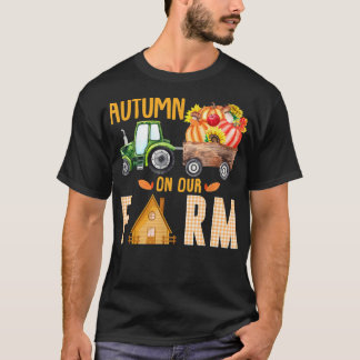 De herfst van ons Boerderij op de pompoenen laat T-shirt