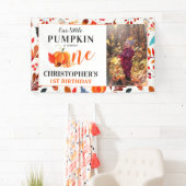 De herfst van onze kleine pompoen, foto van de eer spandoek (Insitu)